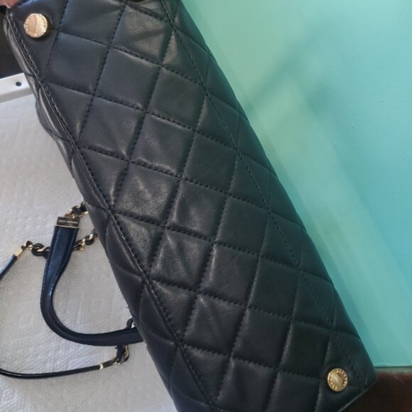 Michael Kors Susannah Large Quilted Black Tote Bag - Picture 12 of 16